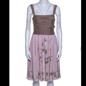 Missoni silk and knit dress. Sleeveless.